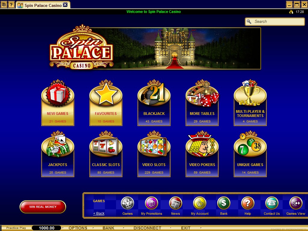 Spin Palace Online Casino | Sicheres Spielen