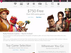 Casino Homepage Screenshot